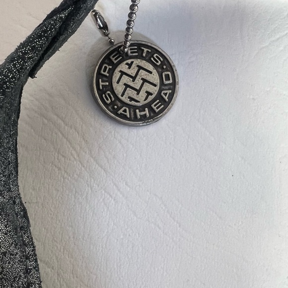 Streets Ahead Carrie Silver Metallic Pyramid Embossed Hobo Purse - Picture 2 of 6